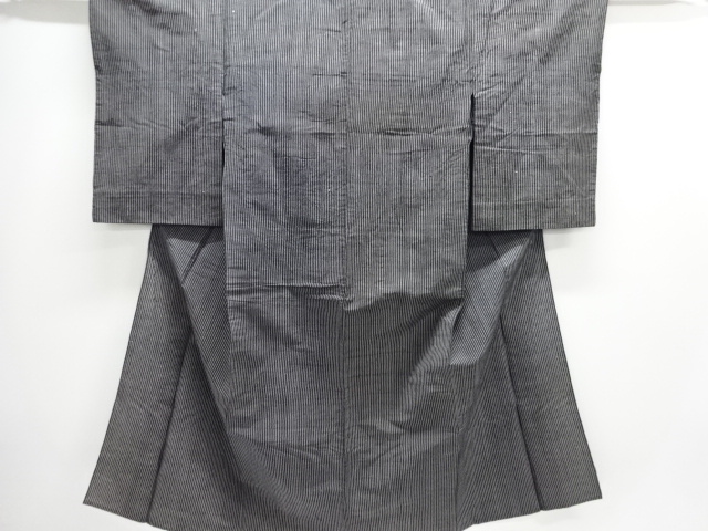 JAPANESE KIMONO / ANTIQUE HITOE KIMONO / COTTON / STRIPE